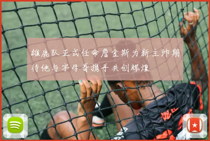 雄鹿队正式任命詹金斯为新主帅期待他与字母哥携手共创辉煌